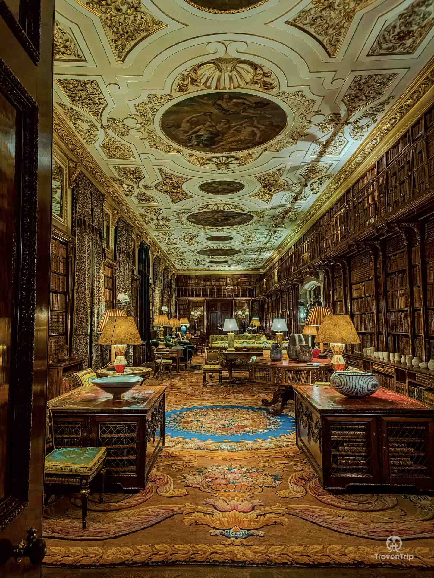 Chatsworth House Library