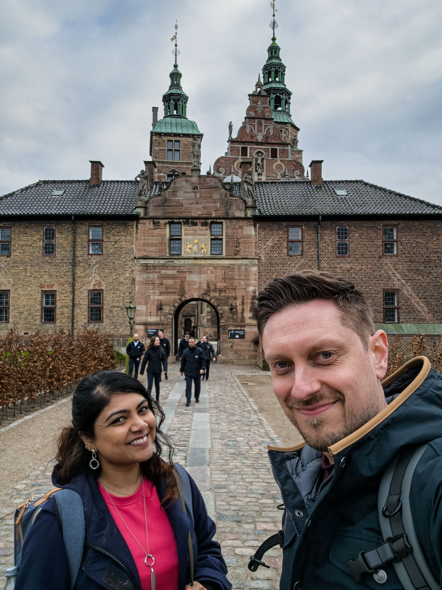 Leaving Rosenborg Castle Copenhagen