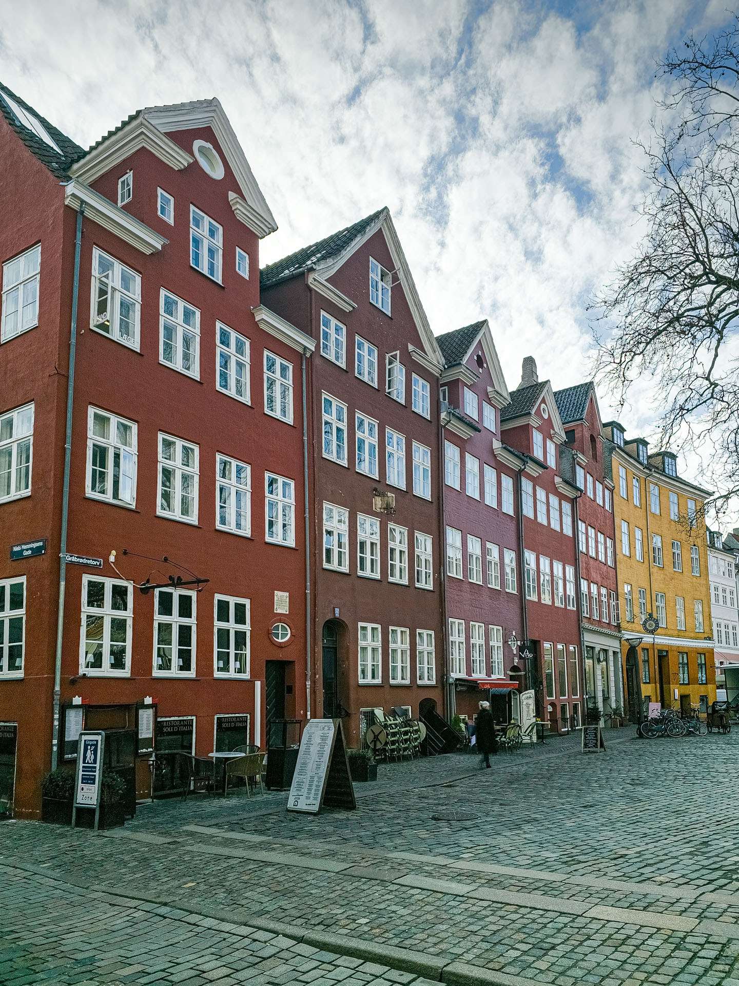 Ancient buildings on Strøget in Copenhagen
