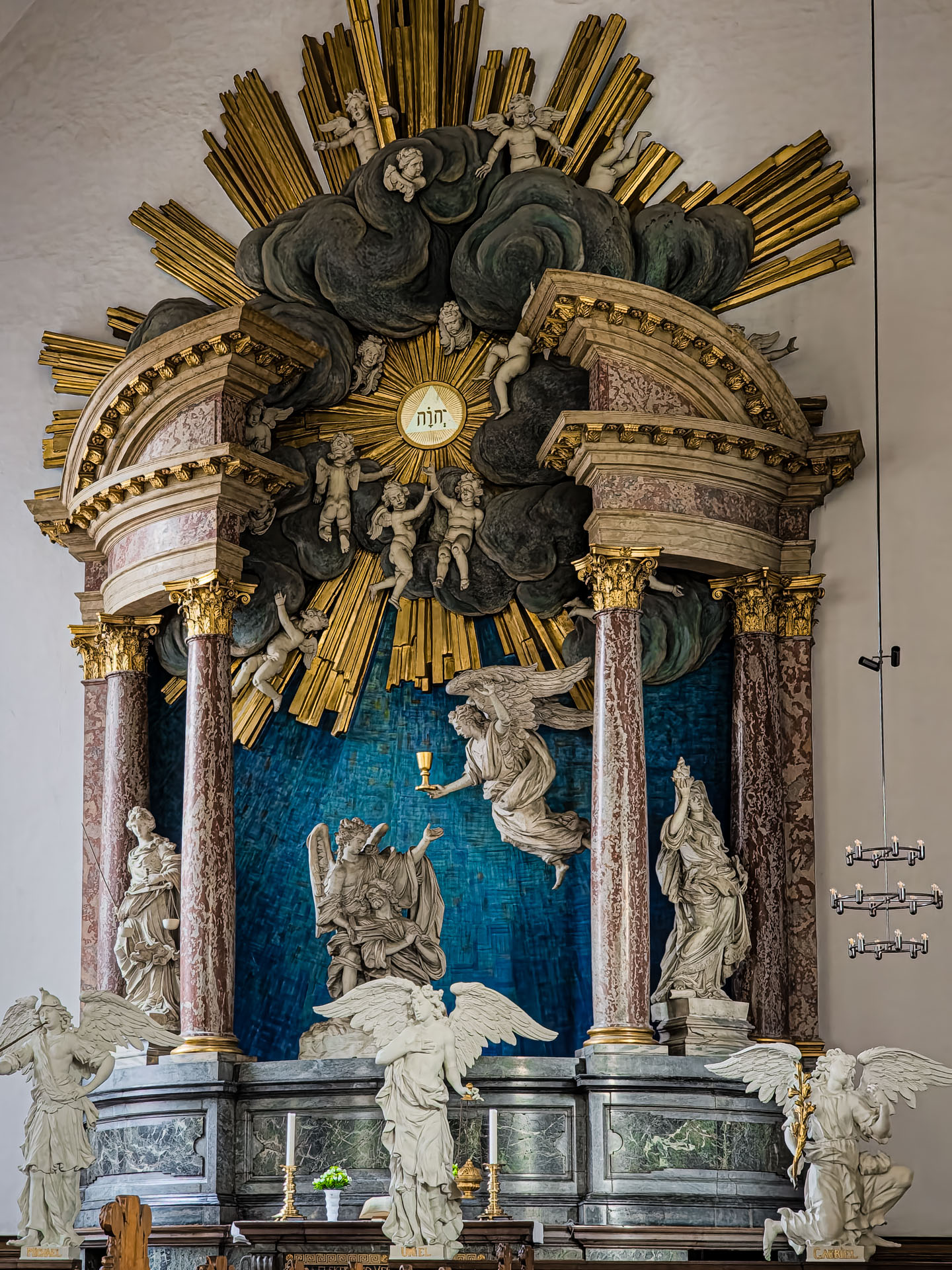 Altar inside Church of Our Saviour Copenhagen