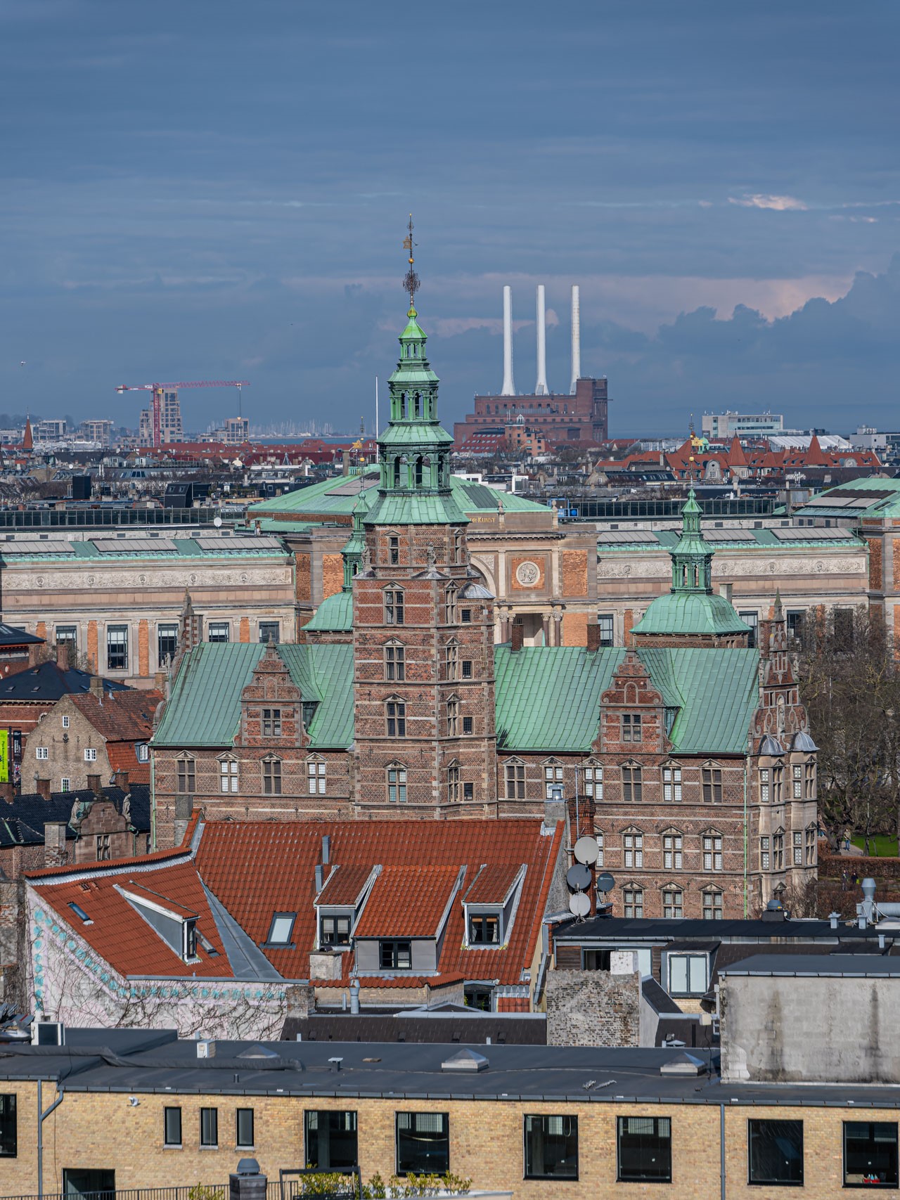 Rosenborg Castle from the Round Tower Copenhagen